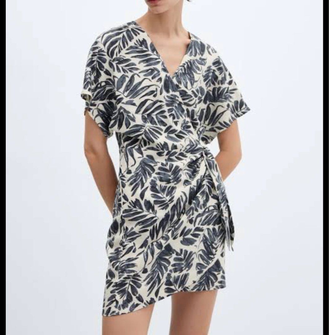 MANGO LINEN WRAP DRESS (Category: Dresses) located in Manila. Submitted by chips22 (Listing ID 1384530379, Image 1). Description: Used once.