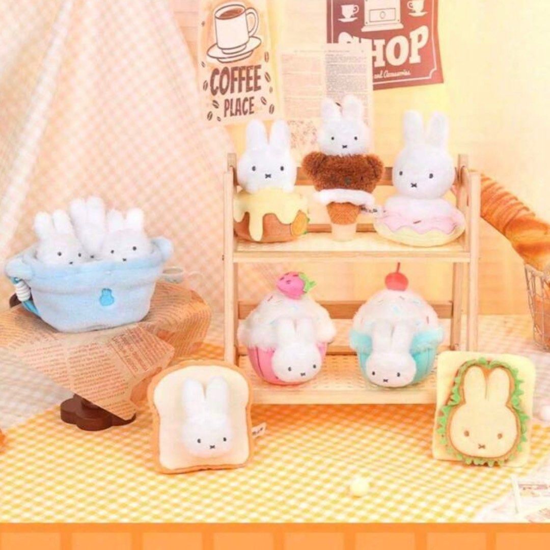 miffy bakery plush series blind box (Category: Designer & Blind Box Toys) located in Las Pinas. Submitted by piarre (Listing ID 1384536436, Image 3). Description: ~ brand new, never used, no flaws, unopened, sealed ~ for pre-order! shipping may take awhile for this item(1-2wks), your patience is appreciated :-) ~ i have multiple in stock! ~ shipping shall be shouldered by buyer!(j&t shipping is usually for ₱65 only) ~ mop: gcash, paymaya, bpi ban