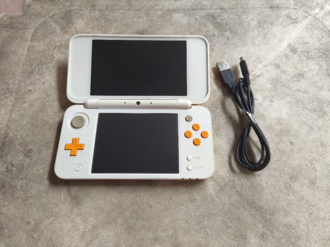 Xl White New Nintendo 2da Xl New Nintendo 2DS XL White Orange CFW