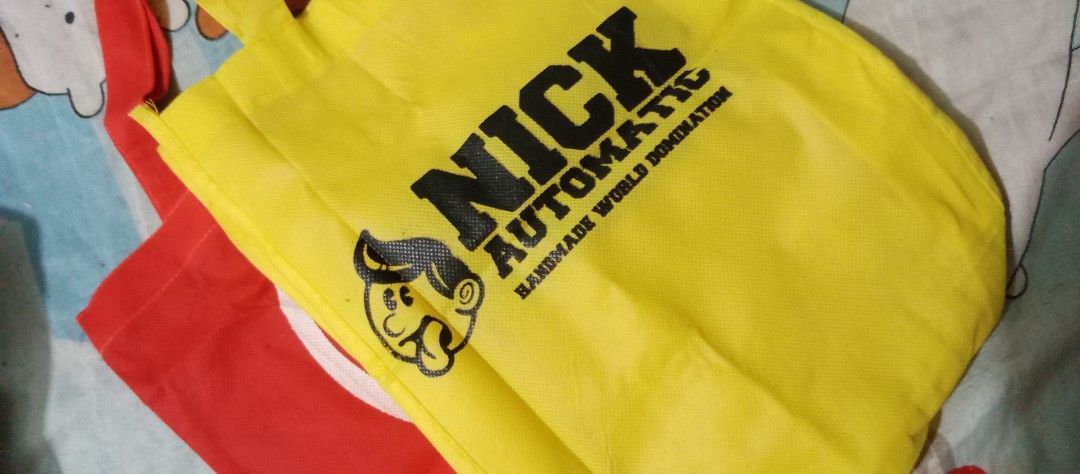 NICK AUTOMATIC TOTE BAG rare (Category: Everything Else Others) located in Bacoor. Submitted by qualityucantrust (Listing ID 1384458653, Image 2). Description: Bnew NICK AUTOMATIC TOTE BAG. COLLECTORS EDITION rare po ito back in 2012 pa.. see pix for referrences...👍 200 each po ito.. FREE: 1 CAN SAN MIG APPLE👍 SUREBUYER SHOULDER SHIPPING...🙏🏼 QUALITY U CAN TRUST™.
