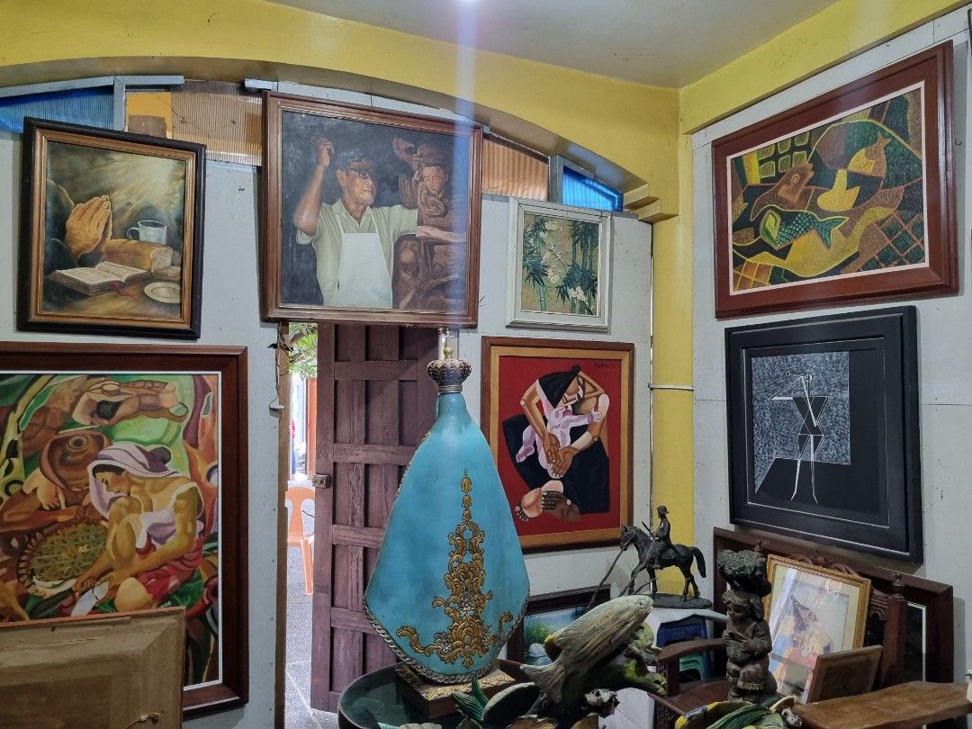 PH national artist paintings (Category: Wall Decor) located in Quezon City. Submitted by floresgallery (Listing ID 1384632492, Image 2). Description: PH National artists HR Ocampo, AngKiukok, V.Manansala, Arturo Luz, Zalameda with COA.