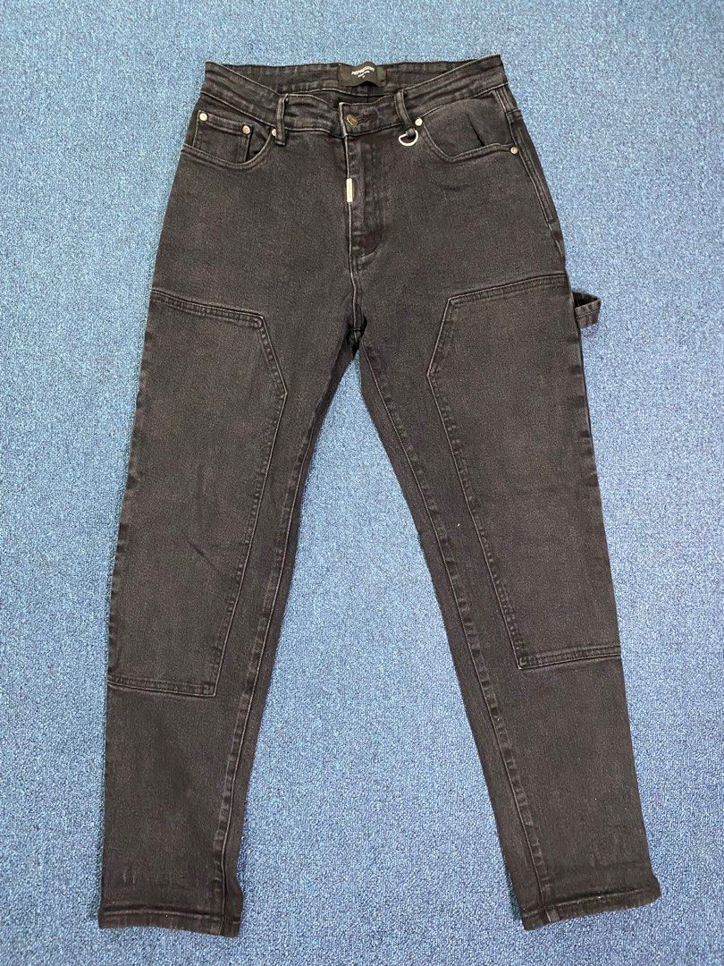 Represent - Carpenter Pants (Category: Jeans) located in Manila. Submitted by Thrifings (Listing ID 1384542161, Image 1). Description: Thigh 12” / 31cm Knee 8.5” / 22.5cm Waist 15” / 39cm Inseam 27” / 69cm Leg Opening 6.5” / 17cm Front rise 13” / 33cm .