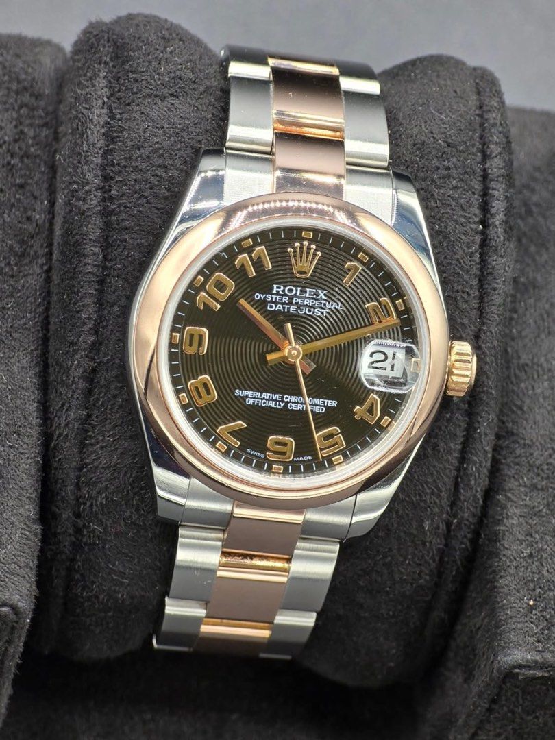 Rolex Datejust Junior Watch 31mm Rosegold (Category: Luxury Watches) located in Quezon City. Submitted by luxurystationph.com (Listing ID 1384564855, Image 2). Description: Datejust Junior Watch 31mm Rosegold Concentric arabic Ref no.178241 Year 2007 .