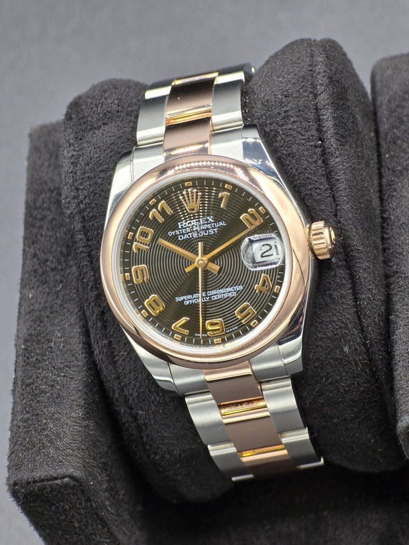 Rolex Datejust Junior Watch 31mm Rosegold (Category: Luxury Watches) located in Quezon City. Submitted by luxurystationph.com (Listing ID 1384564855, Image 3). Description: Datejust Junior Watch 31mm Rosegold Concentric arabic Ref no.178241 Year 2007 .