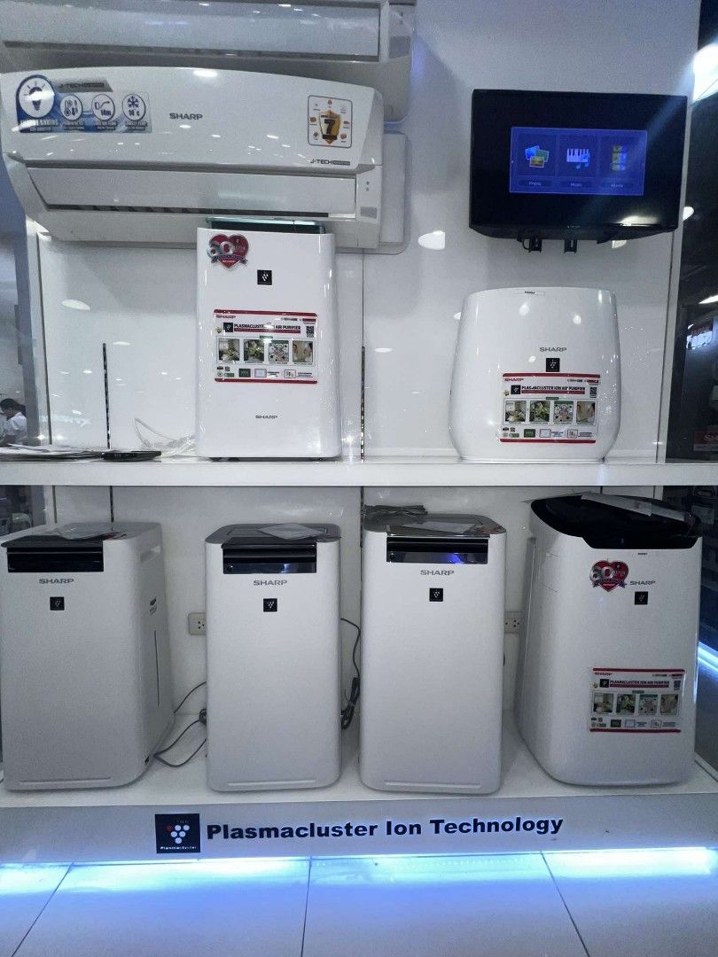 SHARP AIR PURIFIER, WITH HEPA FILTER (HUMIDIFIER AND DEHUMIDIFIER) (Category: Air Purifiers & Dehumidifiers) located in Manila. Submitted by chuck_claros (Listing ID 1384433076, Image 1). Description: SHARP AIR PURIFIER WITH HEPA FILTER DEHUMIDIFIER AND HUMIDIFIER ☑️BRAND NEW FACTORY SEALED UNIT WITH OFFICIAL SALES INVOICE AND WARRANTY 🔻SALE!!! SALE!!! SALE!!!🔻 🔻!!! DISCOUNTED PRICE !!!🔻 ◽(AIR PURIFIER) FP J30E A (23 SQM) - SALE PRICE - 6,390