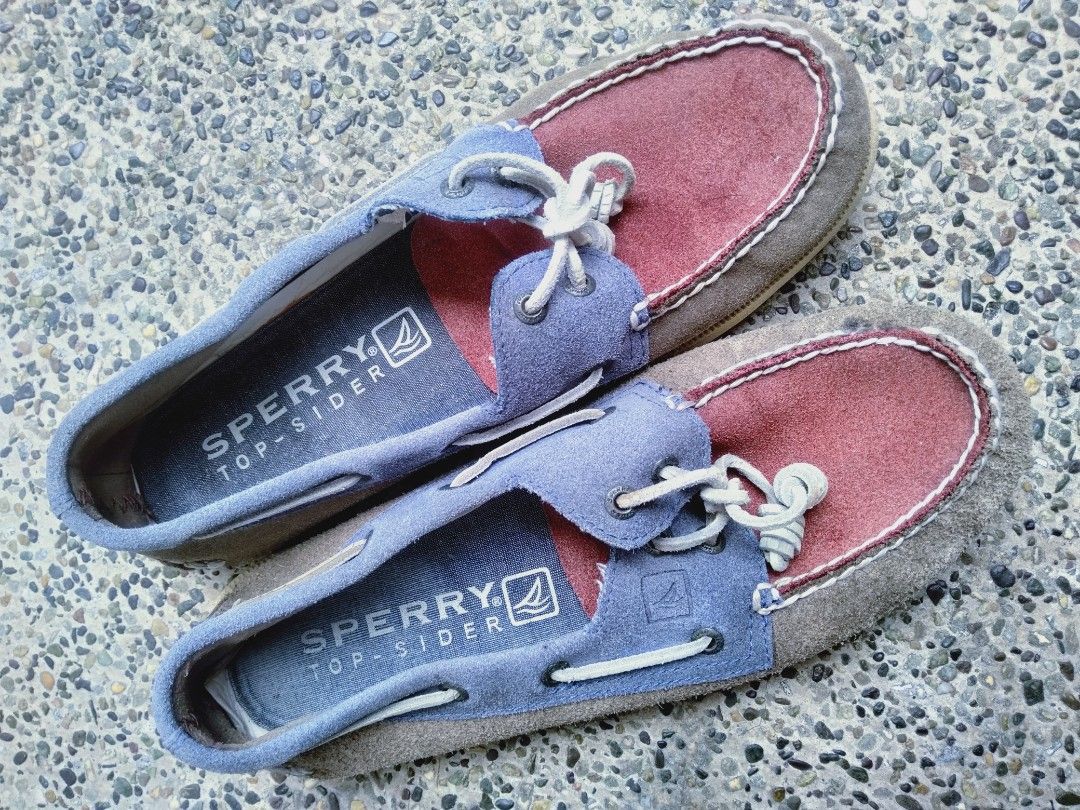 Sperry boat shoes size 9 (Category: Casual Shoes) located in Naga. Submitted by pec3c (Listing ID 1384541009, Image 3). Description: Sperry tricolor suede boat shoes Size 9 US men PHP 1, 250.