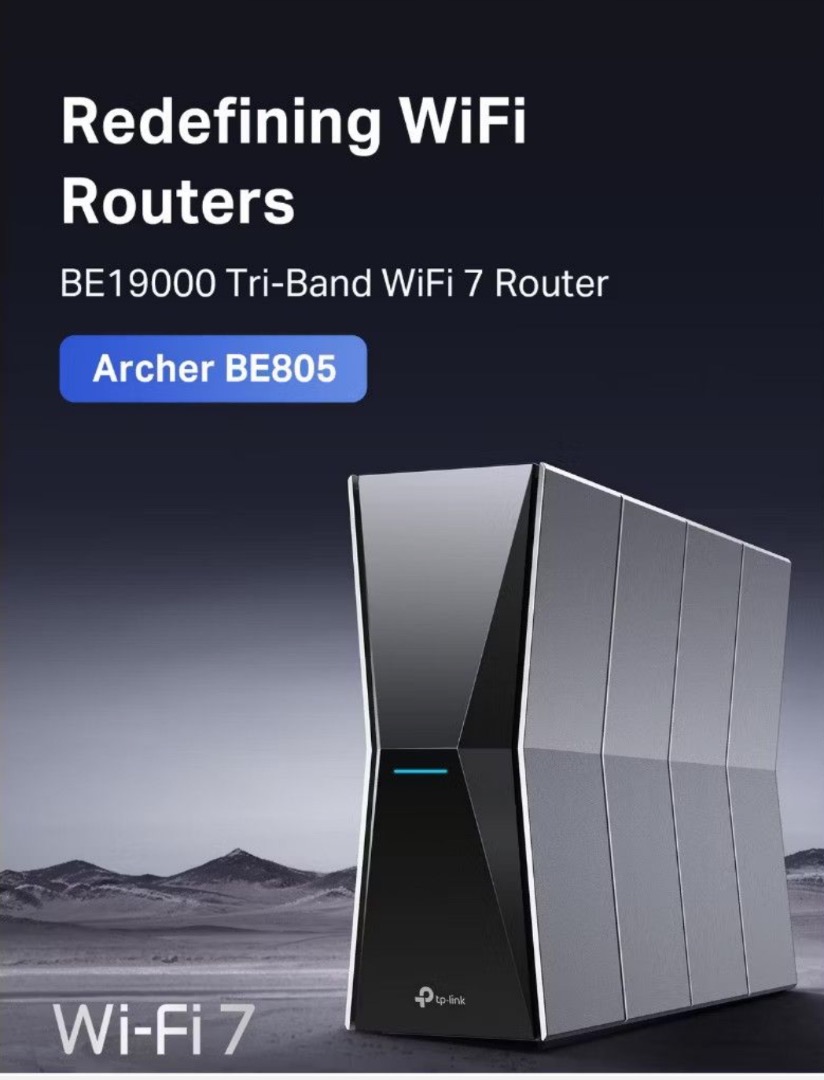 TP-Link Archer BE805 (BE19000 Tri-Band WiFi 7 Router), Computers & Tech ...