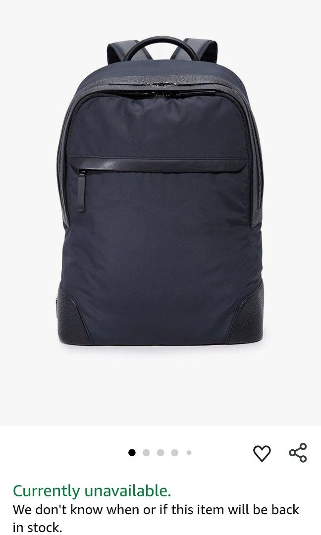 TUMI HAYDON STANFORD BACKPACK (Category: Backpacks) located in Hermosa. Submitted by meowmingZ (Listing ID 1384496453, Image 1). Description: AUTHENTIC Color: Navy Blue Used only once and was stored eversince. Padded/adjustable back straps, Zip entry to main compartment, Leather carry handle, 1 front U-zip pocket, 1 front straight zip pocket, 1 back slip pocket with magnetic closure 2 zip pockets, 2 open pockets, 1 iPad compartment, 15 laptop poc