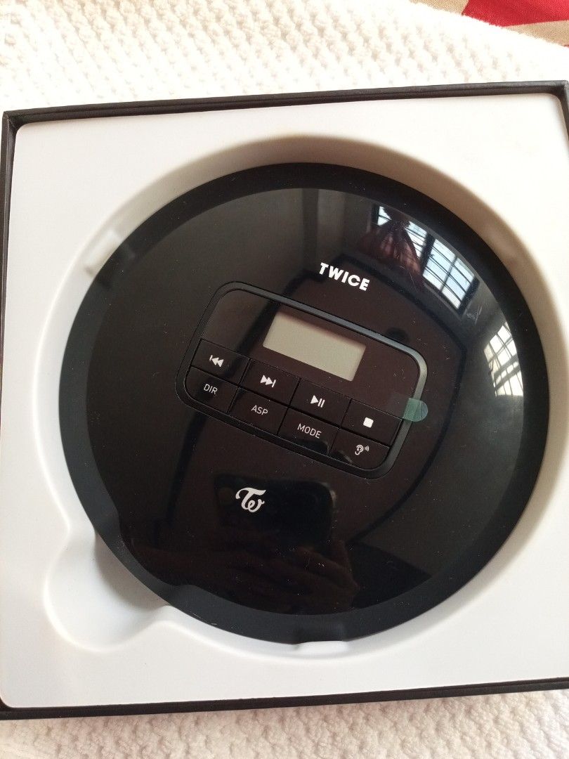 TWICE CD PLAYER (Category: Portable Music Players) located in Taguig. Submitted by daniellecanela (Listing ID 1384503823, Image 2). Description: Condition: Slightly Used and working 100% Color: Black Inclusions: Box, Manual, Wire, free battery, CD Player itself ‼️COLLECTIBLE AND RARE‼️.
