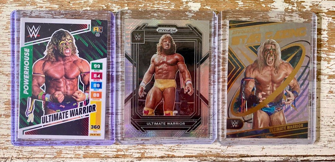 Ultimate Warrior Cards (Category: Raw Singles) located in Angeles City. Submitted by jengsantospogi (Listing ID 1384625946, Image 1). Description: Mint condition Toploaded Gcash Lbc or Jnt Angeles City Pampanga.