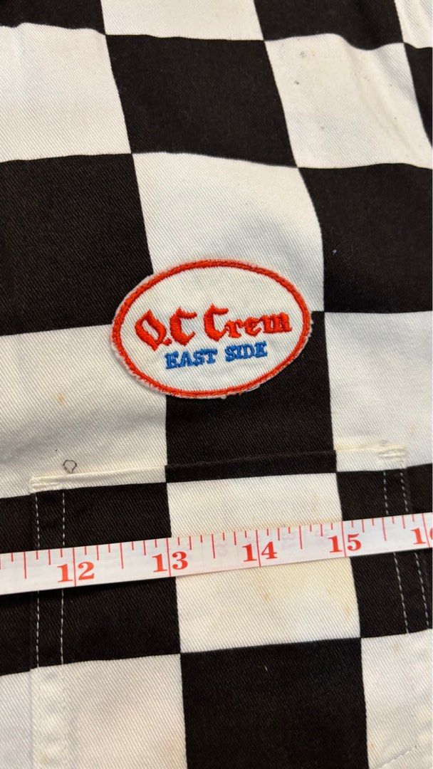 Vans (Category: Tshirts & Polo Shirts) located in Klang. Submitted by wanzureen (Listing ID 1384491402, Image 3). Description: OC crew checkered shirt Superbbb condition Measurement please refer photo Cod Kuala Pilah / Bahau .