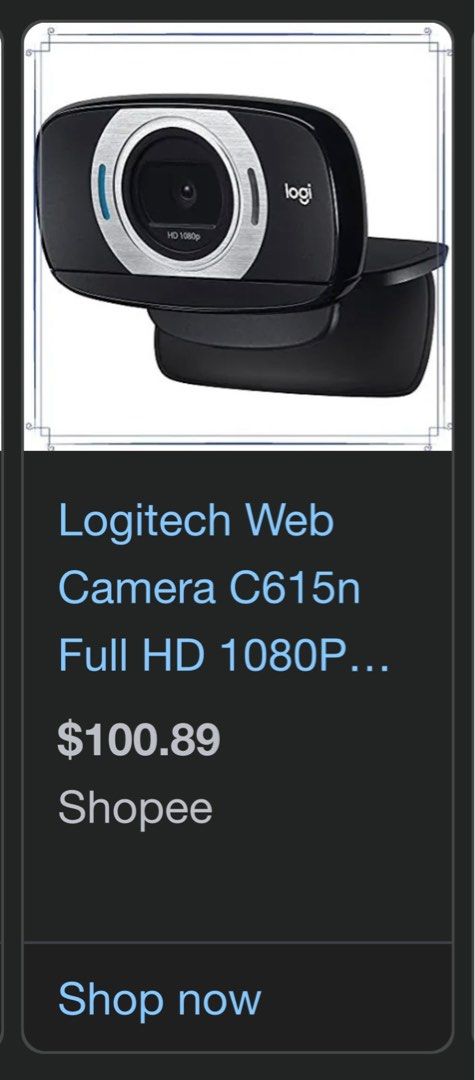 webcam (Category: Webcams) located in Singapore. Submitted by warmforest.e069a9 (Listing ID 1384599792, Image 3). Description: $80 but no more box.