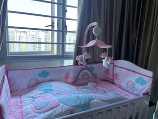 Pink bed For Sale Cots Cribs Carousell Singapore
