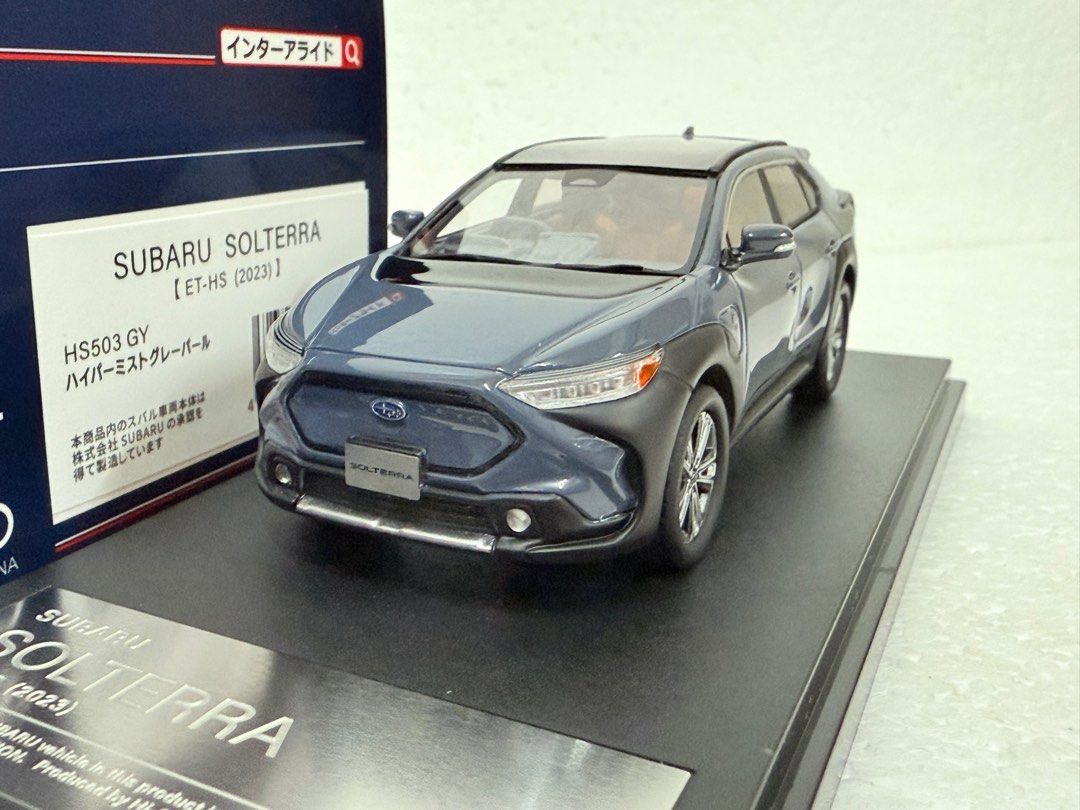 1:43 Subaru Solterra EV JDM 模型車by Hi Story 現貨供應, 興趣及遊戲