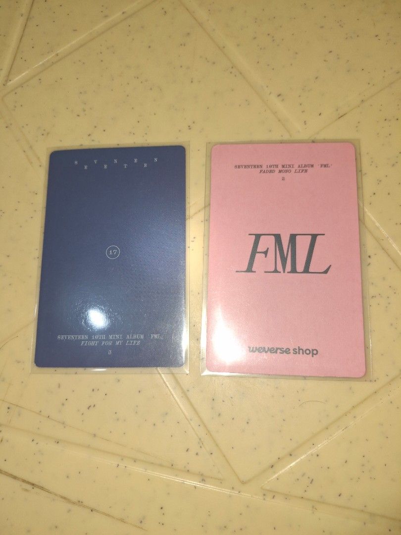 [2x TAKE ALL] JUN PC - Seventeen Faded Mono Life (FML) Weverse POB ...