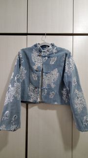 New sequin pattern denim jacket64206601548033110