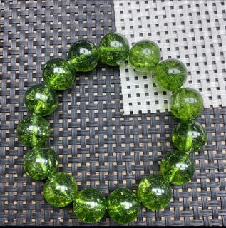 【✨ Peridot Crystal Bracelet | Lucky Poem of Summer Sunshine ✨】14mm64226447440385110