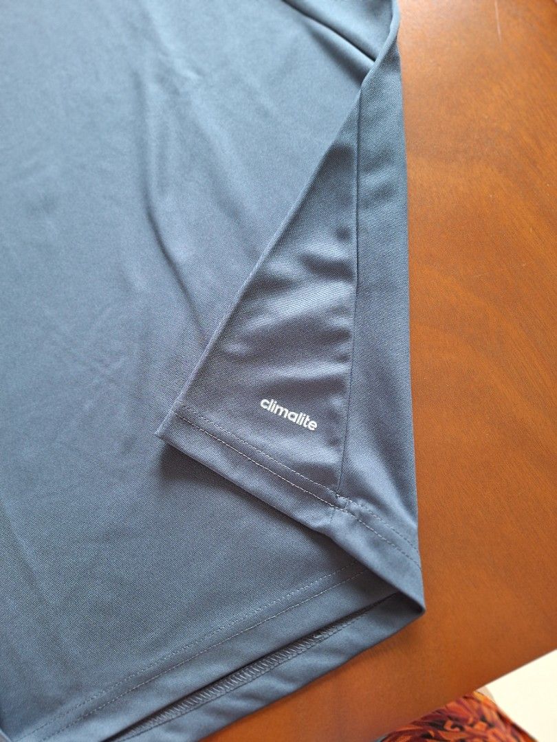 Adidas Men's 3 Stripe Tshirt (Category: Activewear) located in Quezon City. Submitted by andycandy2011 (Listing ID 1389681693, Image 3). Description: Authentic Adidas Dark Grey Tshirt Brand Label is faded Chest width 21 in Shoulder width 18in Length 27in.