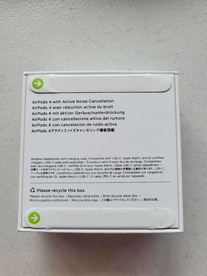 Apple Airpods 4 ANC Bnew Sealed (Category: Earphones) located in Manila. Submitted by gil_j (Listing ID 1389675079, Image 2). Description: Bnew and sealed in box! Authentic Apple product! Bought from abroad and still has price stickers!.