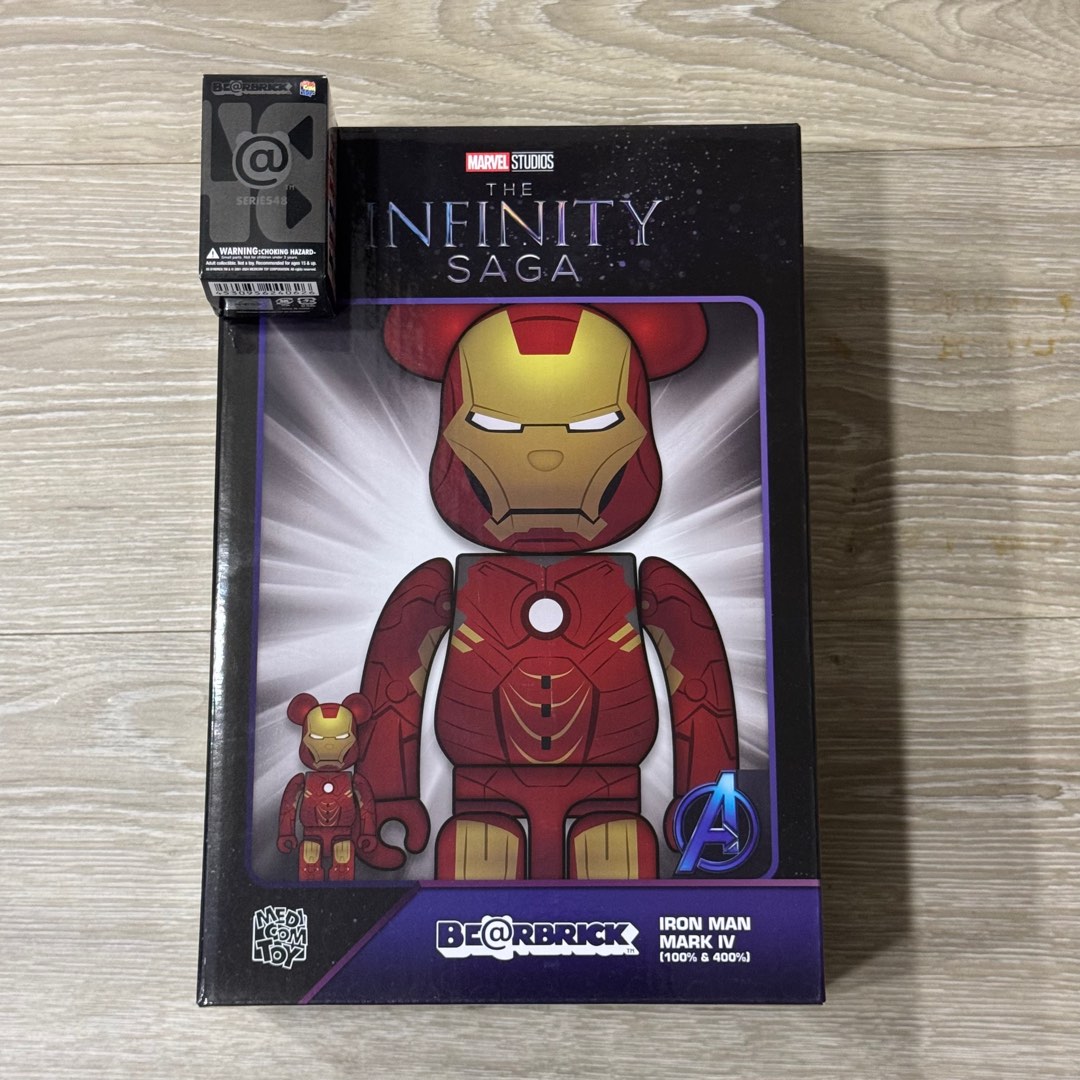 BE@RBRICK - BE@RBRICK IRON MAN MARK IV 100％ &amp; 400％ BE@RBRICK SERIES 50