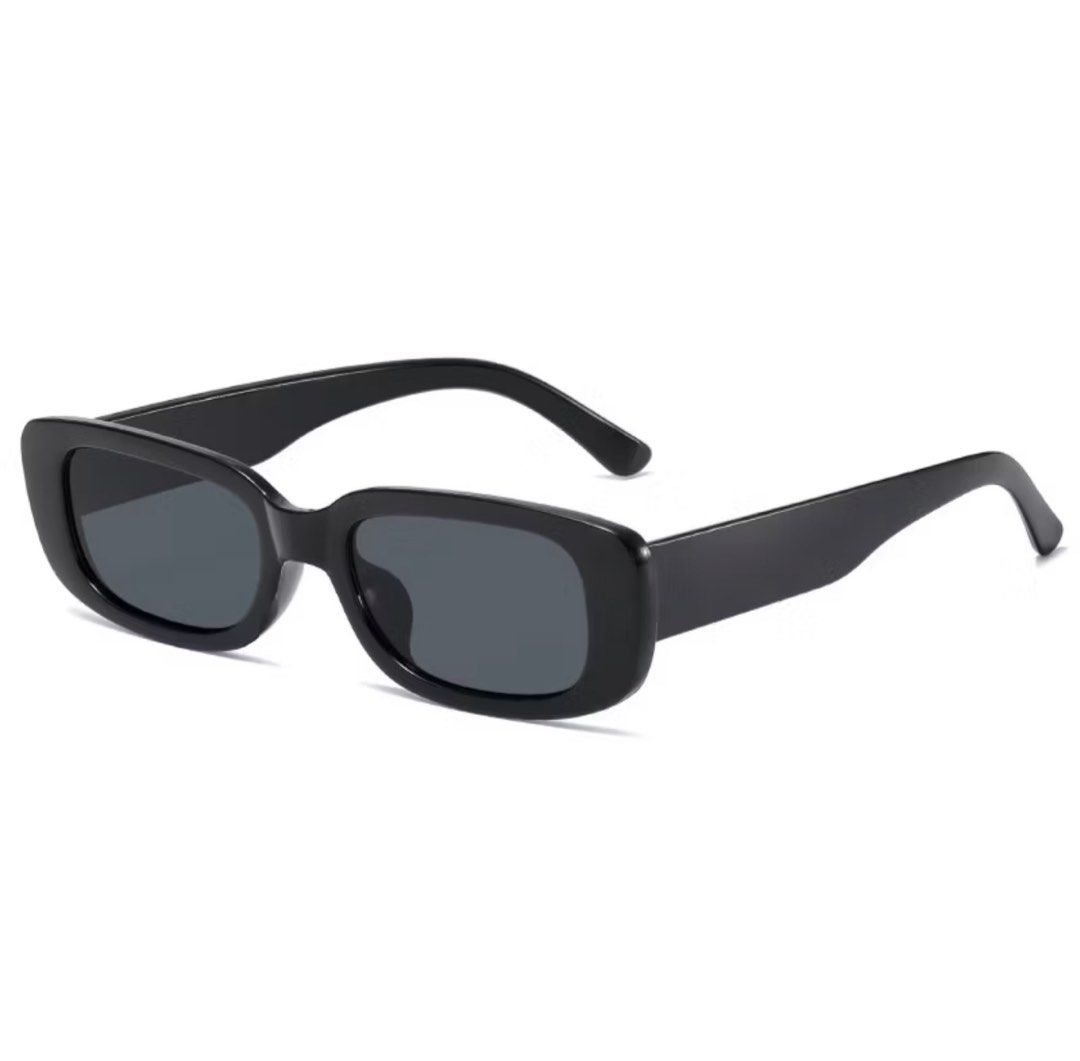 Black Rectangular Sunglasses (Category: Sunglasses & Eyewear) located in Singapore. Submitted by natxshxk (Listing ID 1389680625, Image 2). Description: $1 each, i have four - Stylish black rectangular sunglasses - Retro design - Provides good sun protection - Perfect for everyday wear.