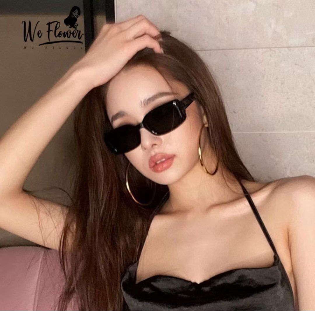 Black Rectangular Sunglasses (Category: Sunglasses & Eyewear) located in Singapore. Submitted by natxshxk (Listing ID 1389680625, Image 1). Description: $1 each, i have four - Stylish black rectangular sunglasses - Retro design - Provides good sun protection - Perfect for everyday wear.