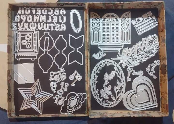 Brand New Assorted Metal Die Cuts Stencil (Category: Craft Supplies & Tools) located in Quezon City. Submitted by jenchipotle (Listing ID 1389741216, Image 1). Description: Never been used die cuts for sale for only 850php! Comes in a magnetic box for instant storage and organization. Pick up @ Project 8, QC..