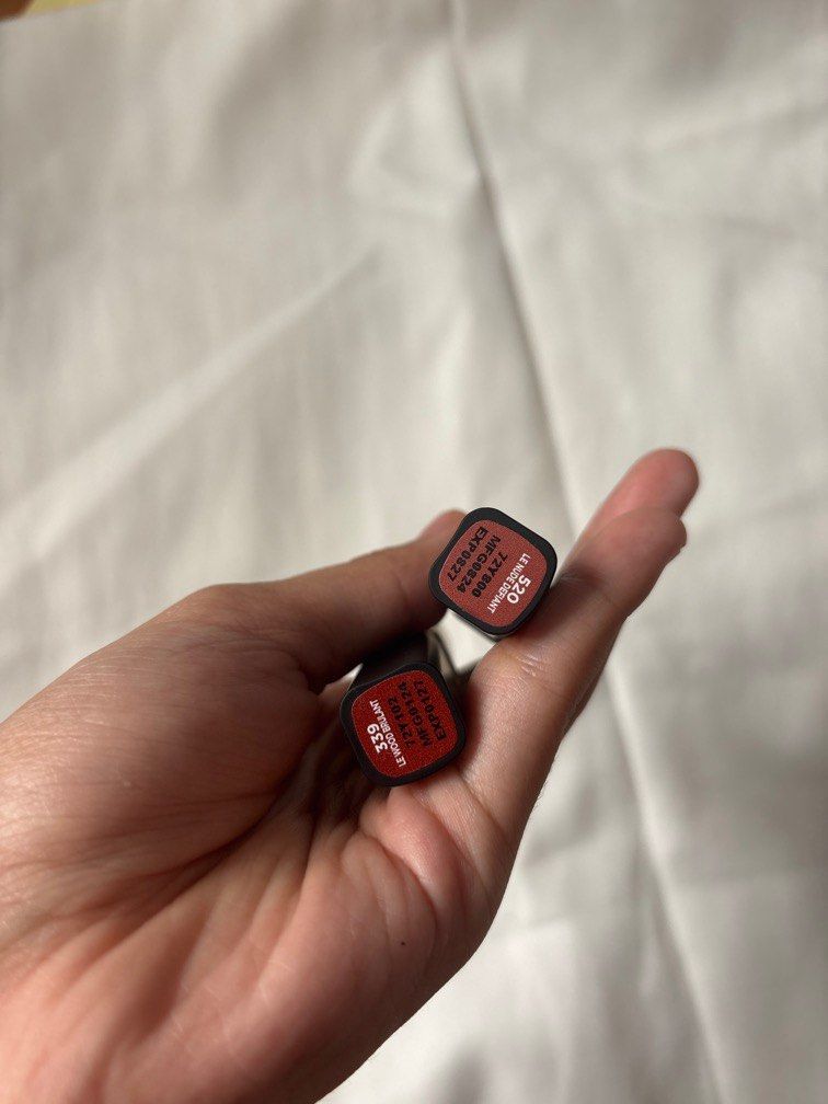 Bundle Loreal Lipsticks (520 & 339) (Category: Makeup) located in Bacoor. Submitted by dunkinpanini (Listing ID 1389702439, Image 2). Description: Used these for a while only. Really long lasting and pretty shades! (le nude defiant/520 was my favorite!) 😍.