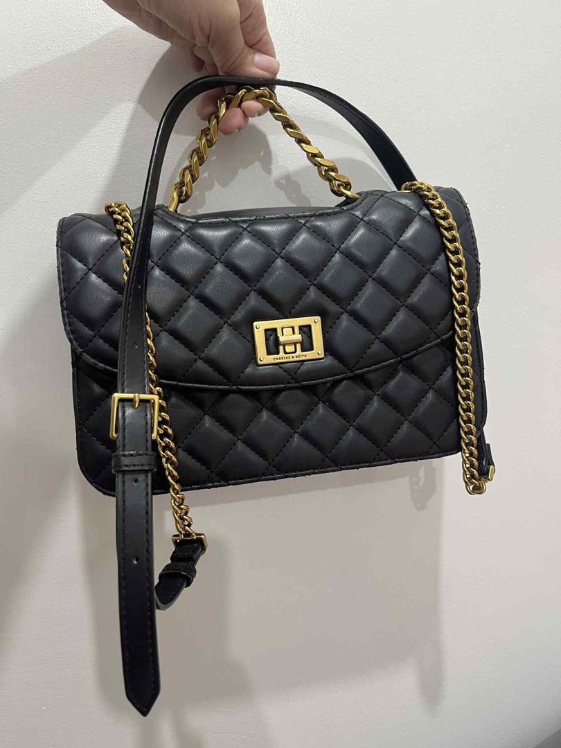 Charles and Keith Bag (Category: Luxury Bags & Wallets) located in Cebu City. Submitted by nkzone (Listing ID 1389759120, Image 1). Description: Charles and Keith black sling bag Rarely used Original price almost 5k.
