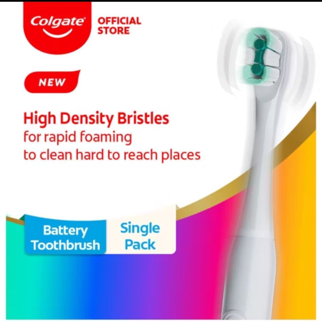 Colgate Total Active Protection Battery Toothbrush (Category: Oral Care) located in Quezon City. Submitted by rosepam (Listing ID 1389685988, Image 1). Description: Colgate Total Active Protection Battery Toothbrush FIX PRICE New, Sealed Authentic/Original (from Official Store) RFS: duplicate order.
