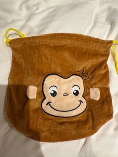 Curious George 絨毛束口袋64223015040001110