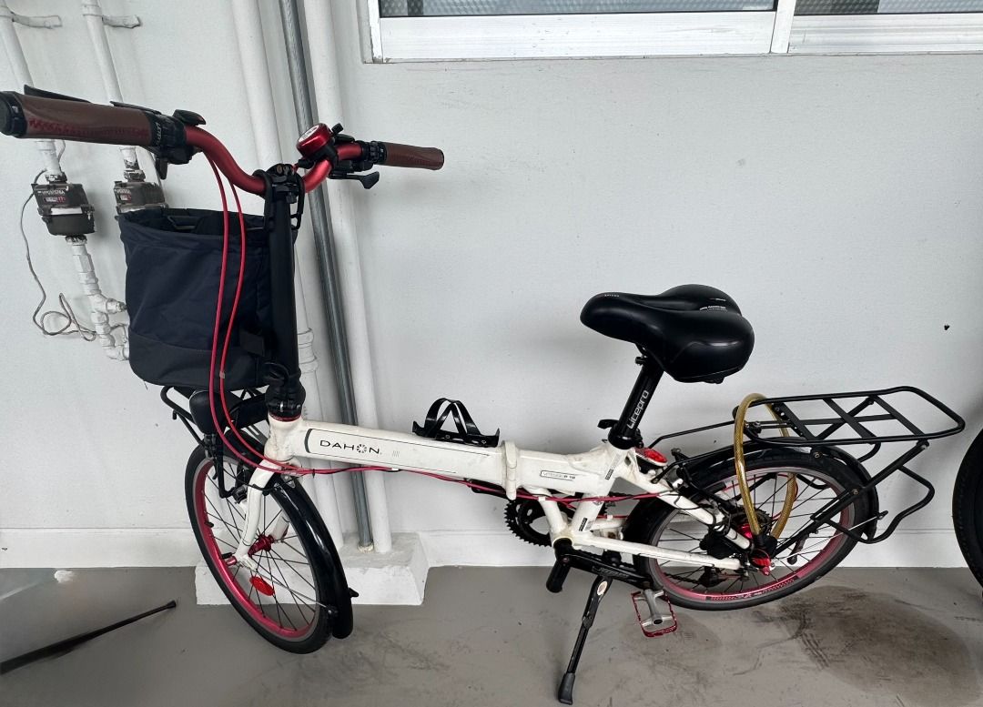 Dahon C07 Folding Bike White, Sports Equipment, Bicycles Parts