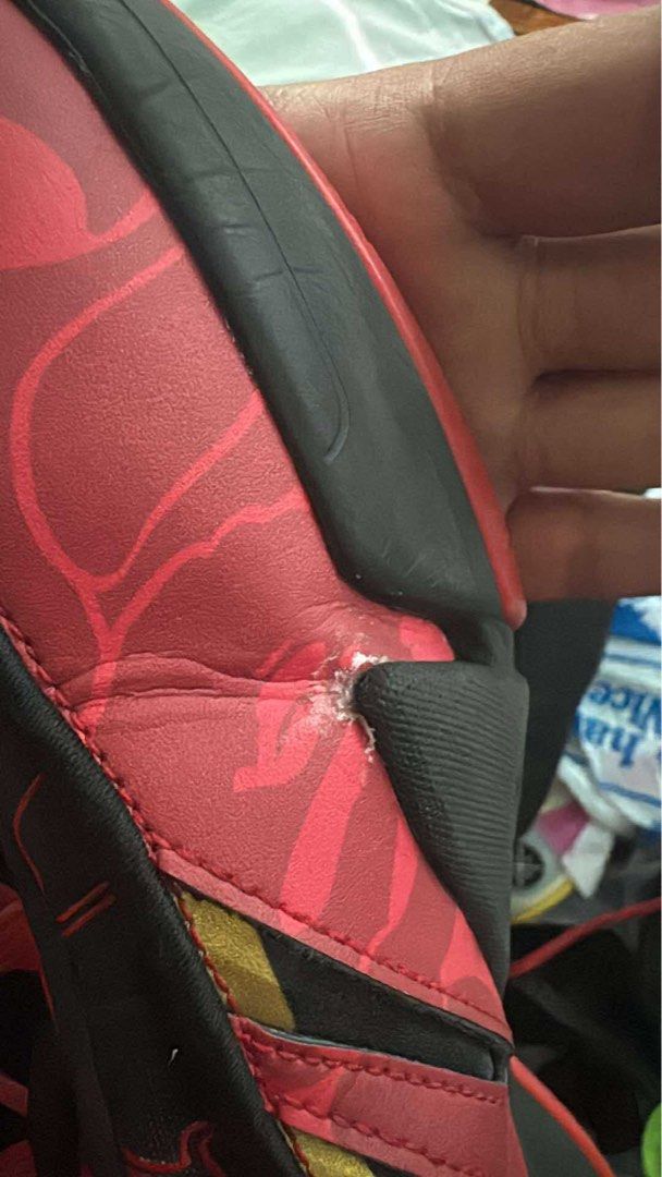 Dame 9 x BAPE (Category: Casual Shoes) located in Manila. Submitted by ryanabu (Listing ID 1389820885, Image 2). Description: Dame 9 BAPE Red Camou Condition: 9/10 Size 12 Issue: may super liit na sole sep. does not affect performance. With box. Without extra lace Can send detailed pics if interested. Open for trades to Size 11.5 Dame 9 / Harden Vol 9 pref YOTS / WOW11 any cw Manila/QC loc..