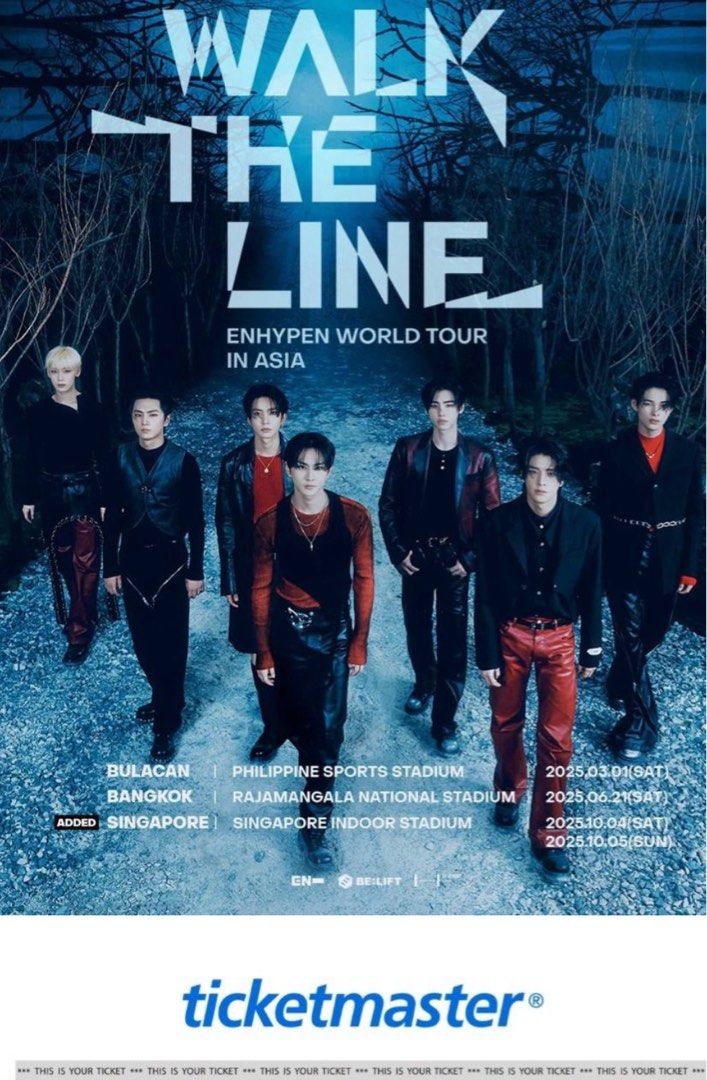 ENHYPEN WTL Tour 3 Oct Friday 2x Standing Pen D $300, Tickets