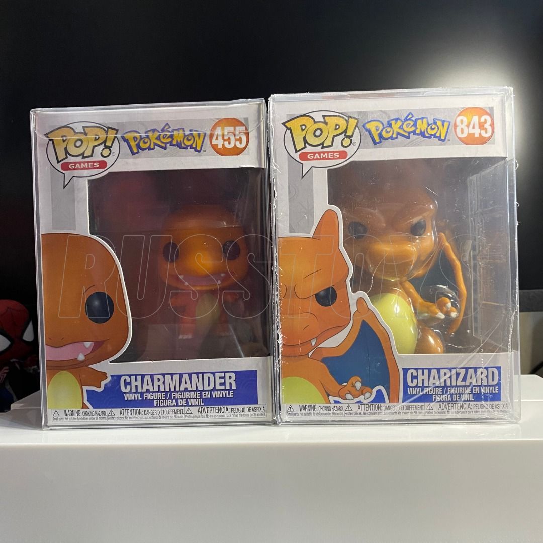 Funko Pop Charmander & Charizard Set (Category: Designer & Blind Box Toys) located in Bacoor. Submitted by russellevanstoys (Listing ID 1389800449, Image 1). Description: Funko Pop Charmander & Charizard Set Sold as set only MOP: BPI/GCASH MOD: Pickup only via Lalamove/Grab Location: Bacoor Cavite/Gil Puyat Makati.