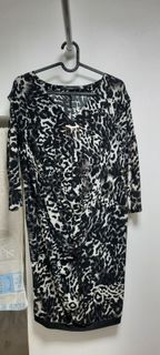 Gucci 豹紋印花連衣裙64213439608706110