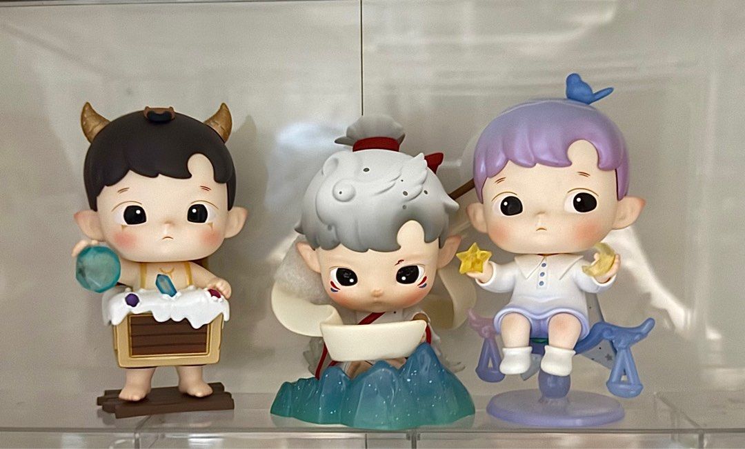 Hacipupu Figures (Category: Designer & Blind Box Toys) located in Taguig. Submitted by est2001 (Listing ID 1389796336, Image 1). Description: ✨ PLEASE READ ✨ Hacipupu Figures ℹ️INFO: • Selling for ₱200 each • All in excellent condition & no issues on figures 💵PRICES: • ❌Hacipupu Constellation Libra: SOLD (with original box & card) 📦 MOD: Lalamove or J&T 🧾 MOP: Maribank, GCash, or BDO 💌 DM for inquiries! Can send more pictures upon request if 