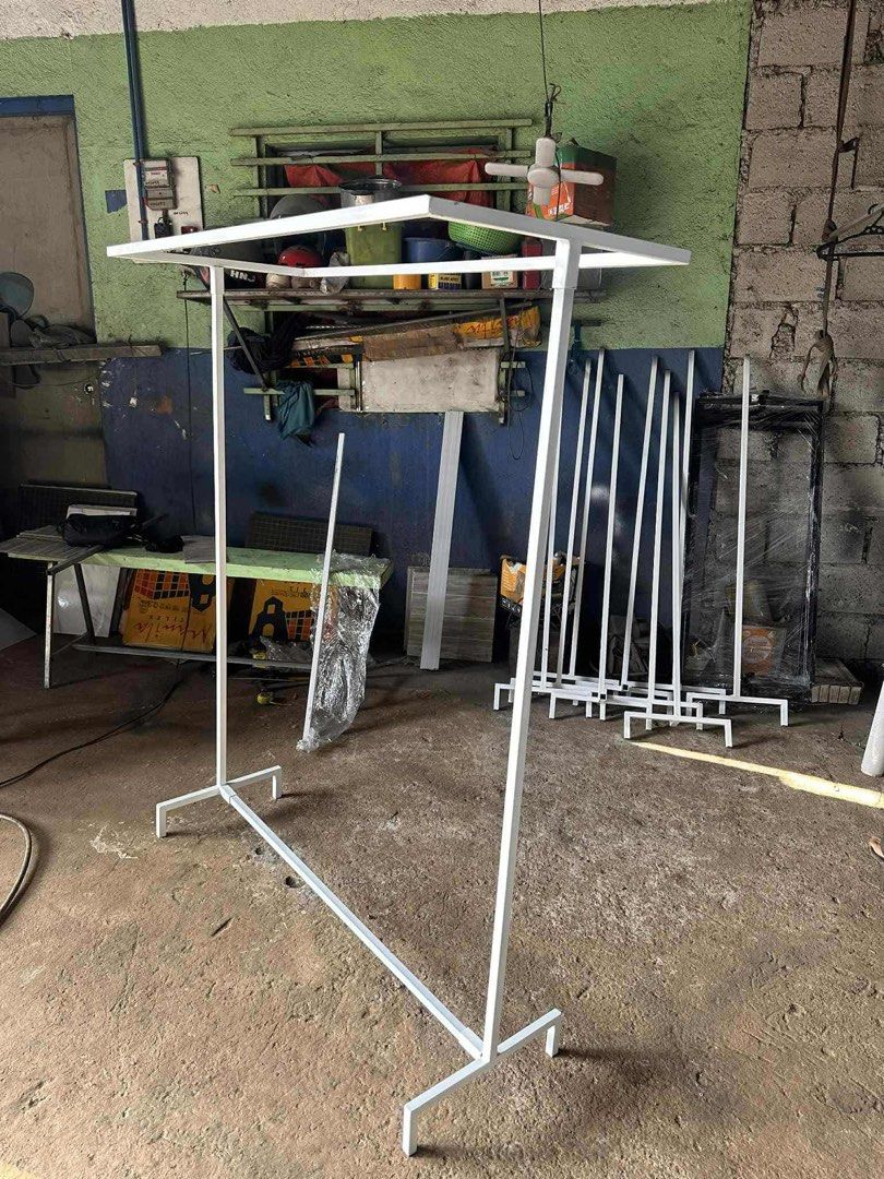 Heavy duty clothes rack (Category: Clothes Drying Rack) located in Manila. Submitted by dolorchris69891 (Listing ID 1389745653, Image 1). Description: 🔥 HEAVY DUTY SAMPAYAN 🔥 ✅Brandnew ✅All metal sampayan ✅Collapsible rack ✅Heavy duty ✅Condo type ✅ UKAY UKAY RACK ✅Good quality ✅Metal frame tubular 🏷️1500 RS PRICE 🤍 WHITE 🖤 BLACK.