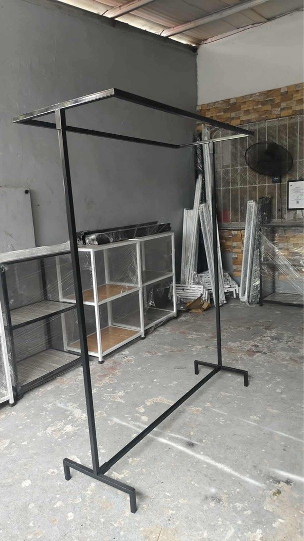 Heavy duty clothes rack (Category: Clothes Drying Rack) located in Manila. Submitted by dolorchris69891 (Listing ID 1389745653, Image 3). Description: 🔥 HEAVY DUTY SAMPAYAN 🔥 ✅Brandnew ✅All metal sampayan ✅Collapsible rack ✅Heavy duty ✅Condo type ✅ UKAY UKAY RACK ✅Good quality ✅Metal frame tubular 🏷️1500 RS PRICE 🤍 WHITE 🖤 BLACK.