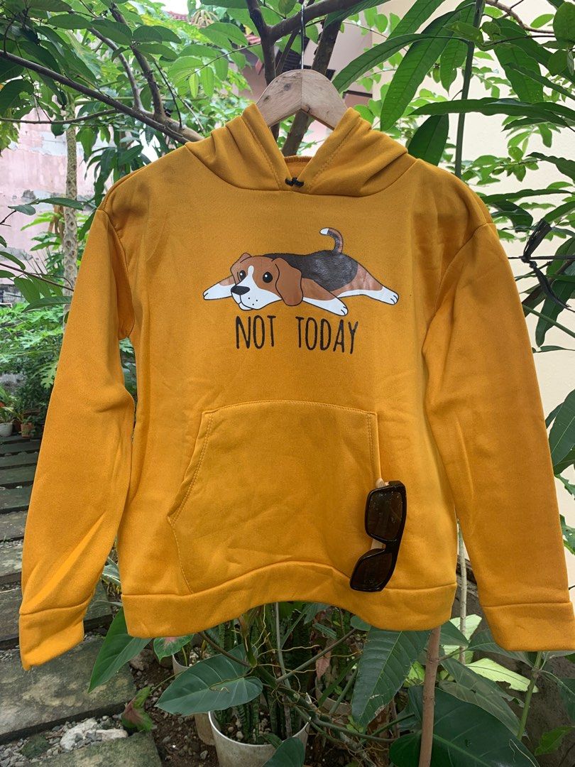 Hoodie - Brown - Beagle - Not Today (Category: Coats, Jackets and Outerwear) located in Carmona. Submitted by bihira (Listing ID 1389692548, Image 1). Description: • FOR SALE • *** Please Read before inquiring *** *** Actual Photos Posted *** “Treat others as you would like to be treated.” *** Price Posted *** *** Item is Located in Carmona Cavite, can ship via JnT / LBC *** *** Still available while posted *** *** Payment Thru GCASH or Bank Tran