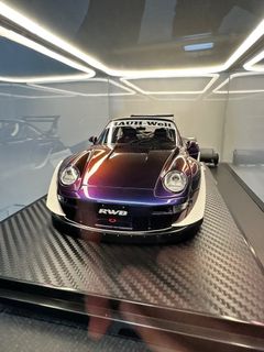 Modèle Réduit Porsche RWB 993 1/18 Ignition Model - Couleur Violet Métallisé, Résine, Neuf