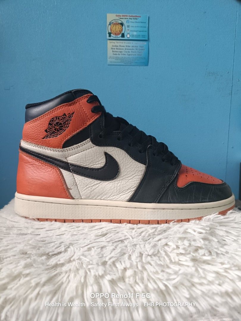 Jordan 1 Retro High OG Scattered Backboard (Category: Sneakers & Footwear) located in Lapu Lapu. Submitted by ehb4283ootd (Listing ID 1389794114, Image 3). Description: ✓ Size US 9 ✓ Used but not abused ✓ Expect minimal dirt on the surface due to usage. ✓ Very good condition. ✓ Proven shipping nationwide. ✓ MOP through Gcash payment..