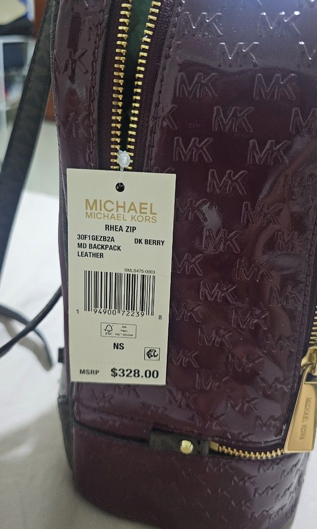 Michael Kors Rhea Dark Berry (Category: Luxury Bags & Wallets) located in San Fernando. Submitted by clearchaos (Listing ID 1389812431, Image 2). Description: rfs need funds.