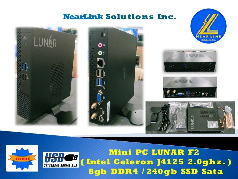 Mini PC LUNAR F2 ( Intel Celeron J4125 2.0ghz./8gb DDR4/240gb SSD ...