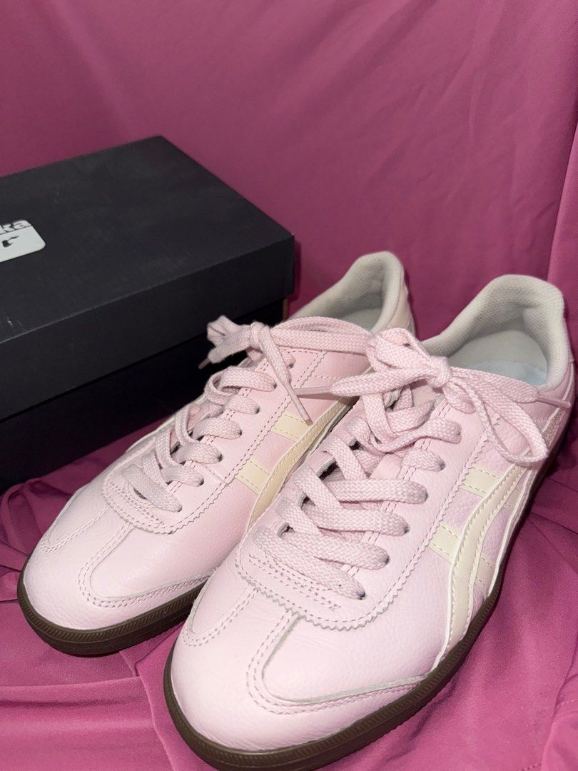 Onitsuka Tiger Tokuten Crystal Pink Sneakers (Category: Sneakers) located in Singapore. Submitted by hamstercado (Listing ID 1389719549, Image 1). Description: - Onitsuka Tiger Tokuten sneakers - Color: Crystal Pink - Size: US Women's 7.5 / EUR 39 - Condition: Lightly used - Comes with original box - Minimal wear on soles NOTE There are small black ink marks on the insole of the left shoe (see photo for details). They are minor and do not affect 