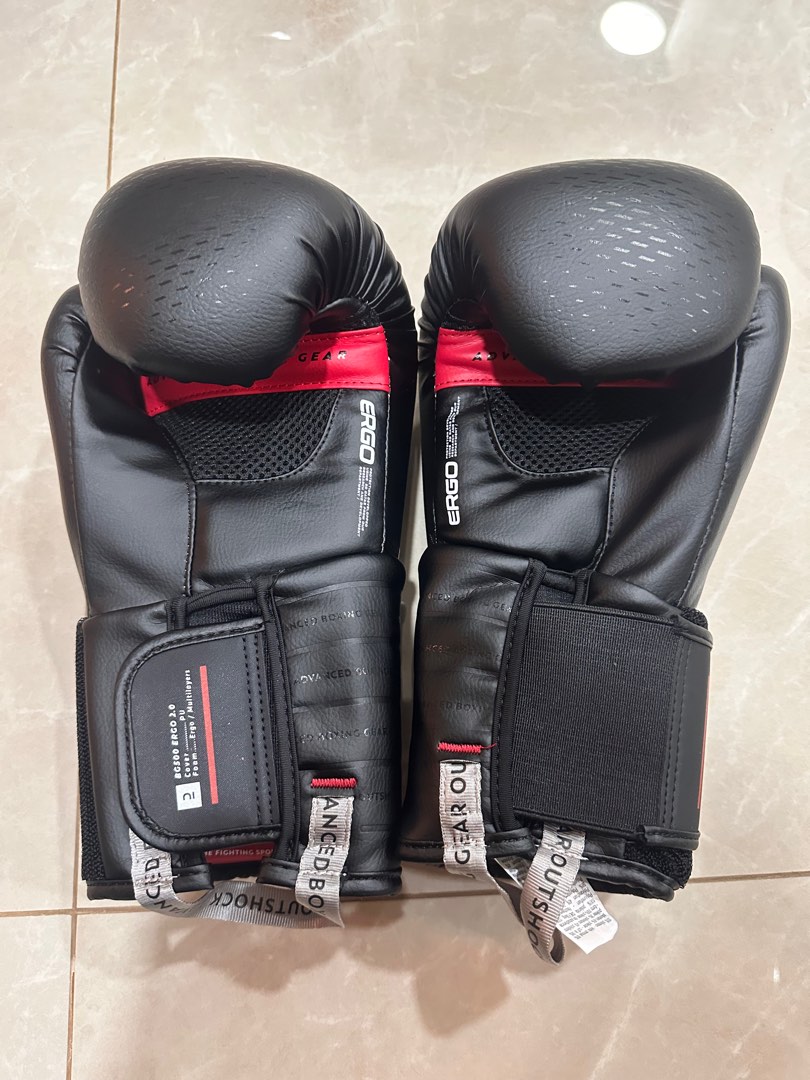 Out Shock Boxing Outshock Intermediate Boxing Gloves - Black - 12oz, Sports Equipment ...
