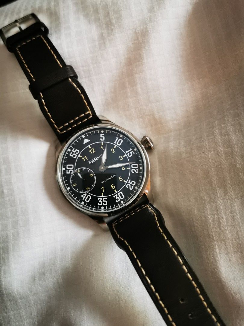 Iwc Parnis Pilot Parnis Mechanical IWC Pilot Watch, Men's Fashion