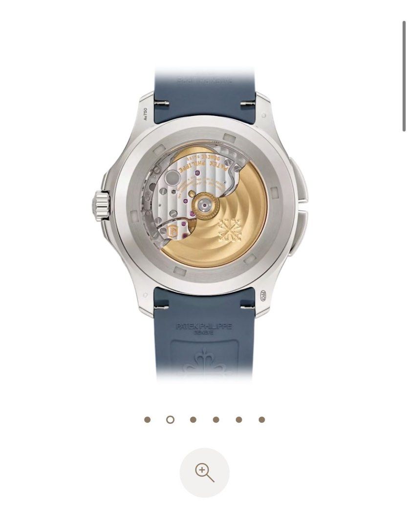 Patek Philippe Aquanaut Travel Time 5164G-001 (Category: Watches) located in Singapore. Submitted by johnlv888 (Listing ID 1389832659, Image 2). Description: - Patek Philippe Aquanaut Travel Time 5164G-001 - White gold case - Blue rubber strap - Travel time function - Exhibition case back (view of movement) - Exceptional timepiece Dial Opaline blue-gray, embossed Aquanaut pattern, white gold applied numerals with white luminescent coating. Local 