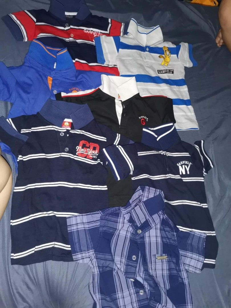 POLO SHIRTS FOR SALE (Category: Babies & Kids Fashion) located in Manila. Submitted by letsdeclutterorig (Listing ID 1389847292, Image 1). Description: Like new, used once or twice. Fod 2-3 years old.