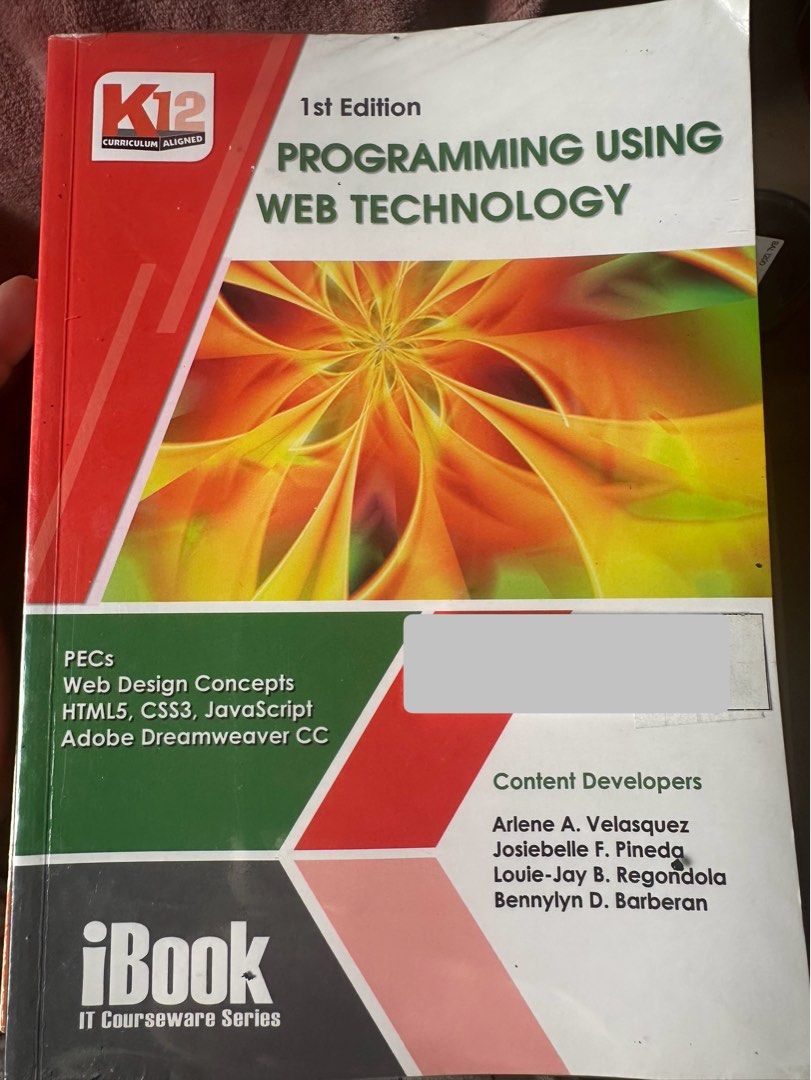Programming Using Web Tech (Category: Textbooks) located in Mandaluyong City. Submitted by Switswats (Listing ID 1389847056, Image 1). Description: .